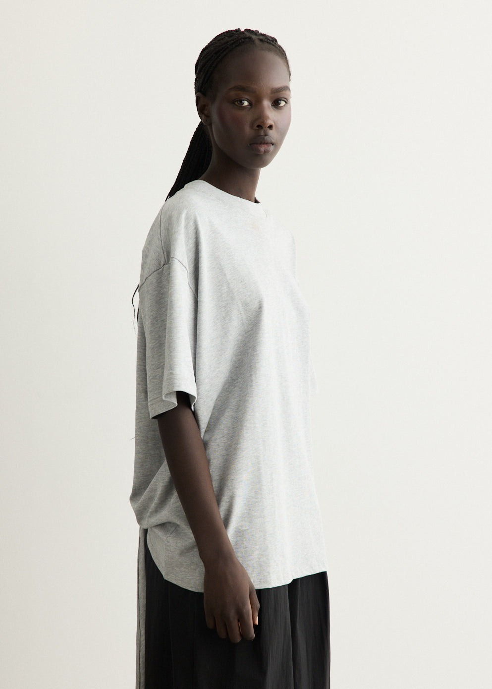 Cotton Jersey Split Back T-Shirt