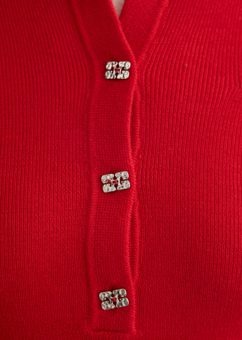 Mini Ribbed Merino Polo