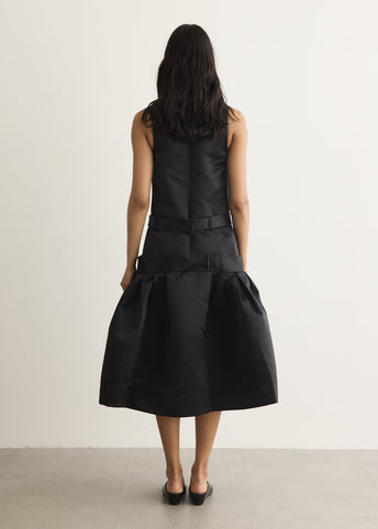 Duchesse Belted Long Dress