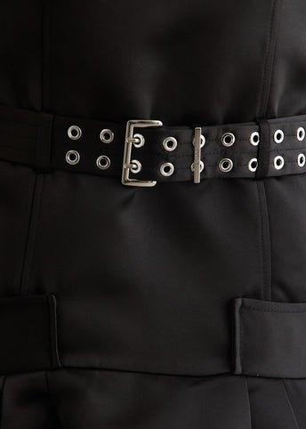 Duchesse Belted Long Dress