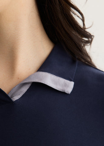 Prep Polo Long Sleeve Top