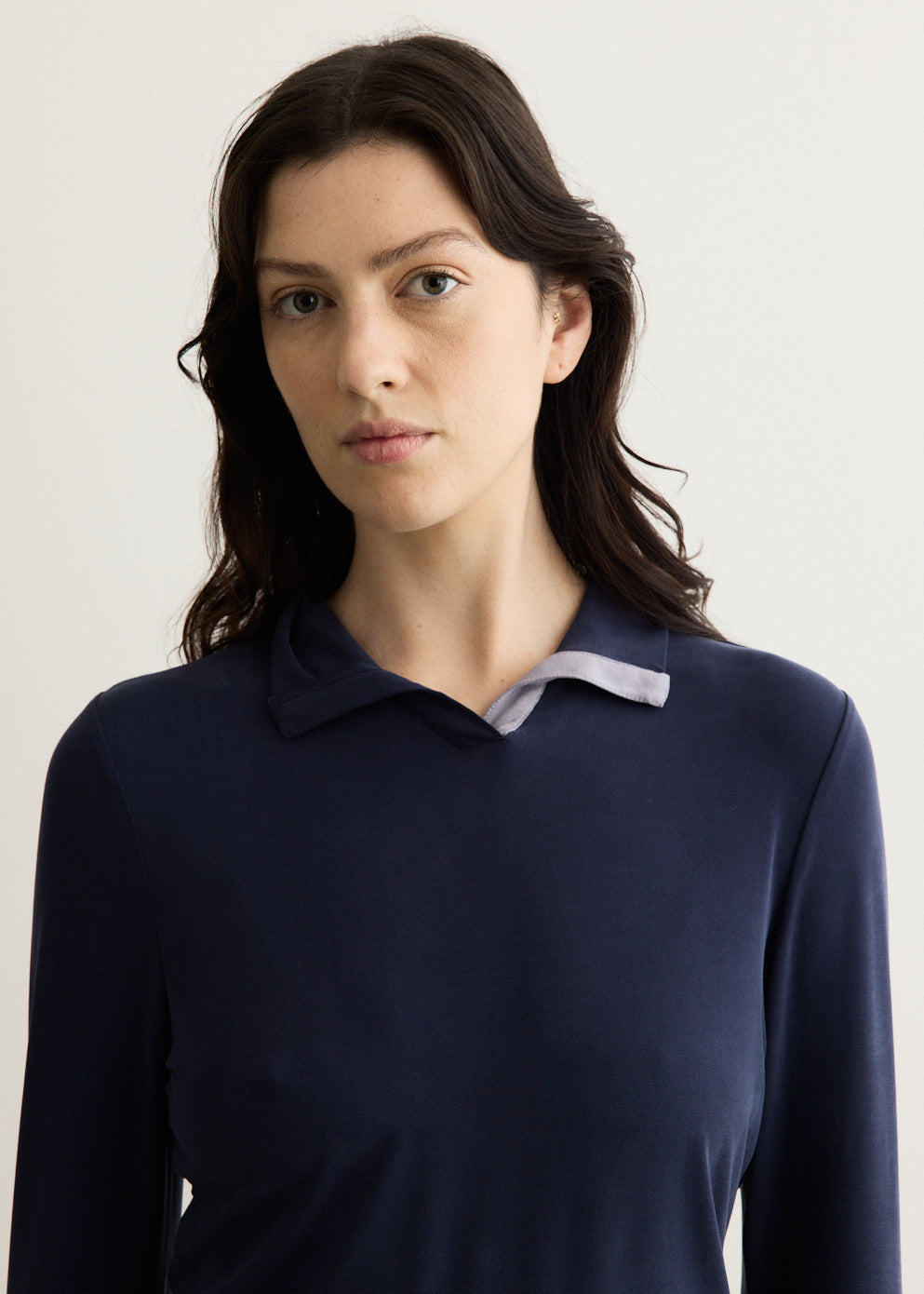 Prep Polo Long Sleeve Top