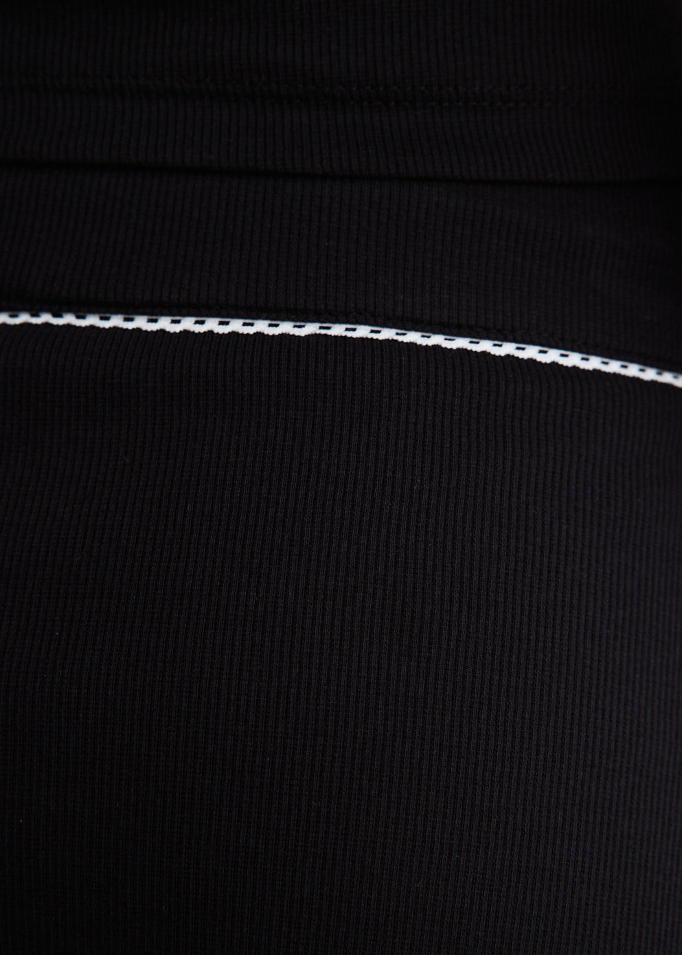 Light Ribbed Jersey Drawstring Waist Mini Skirt