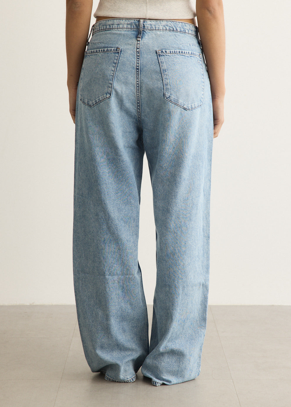 Phoebe Drawstring Wide Jeans