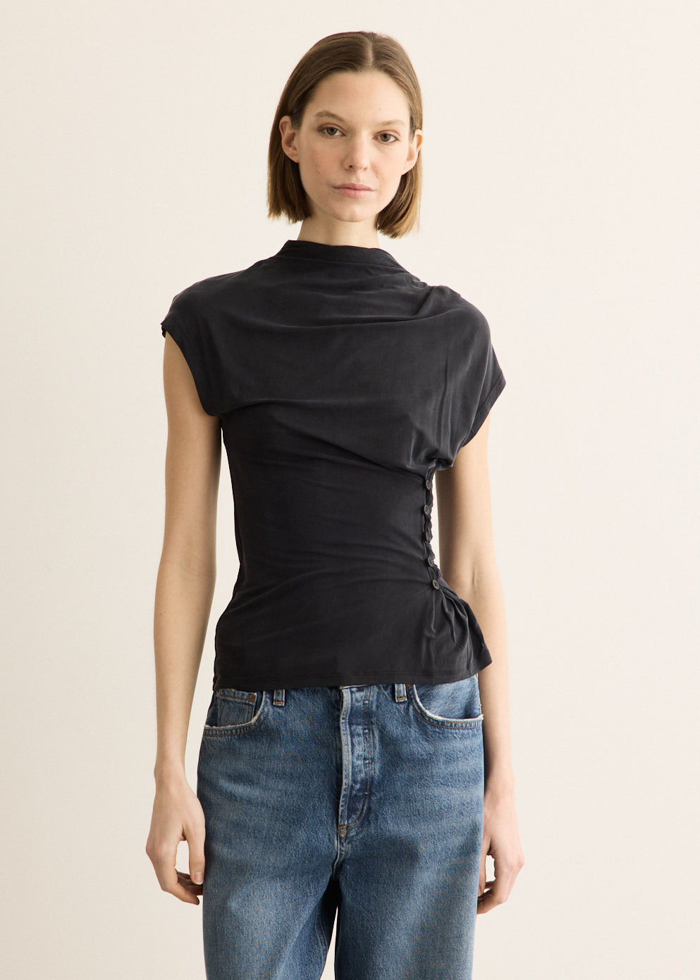 Kylie Button Top