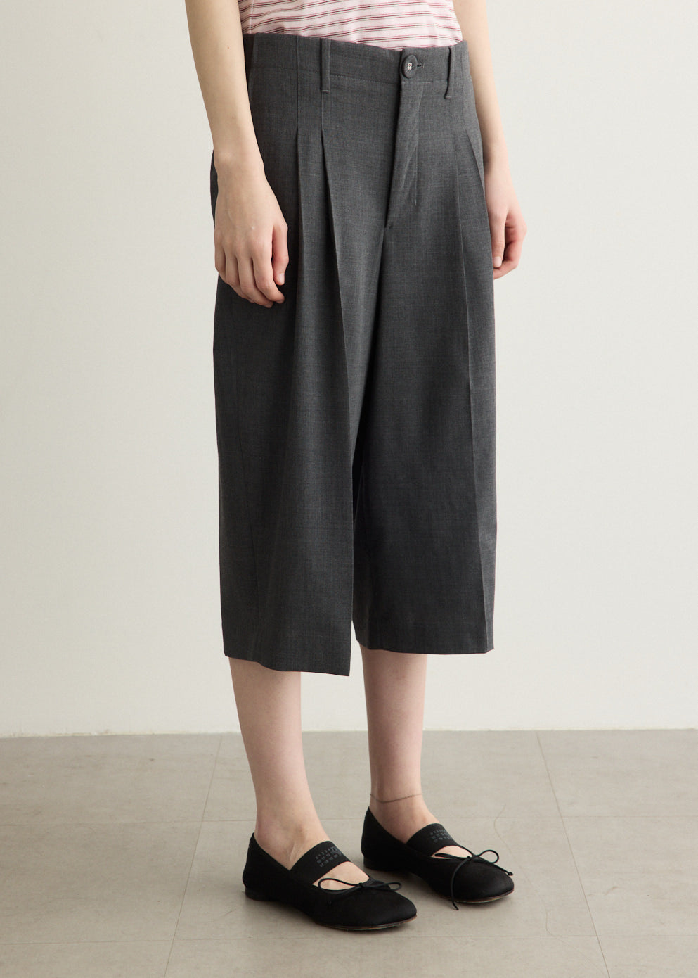 Carrot Short with Two Pleat Shorts