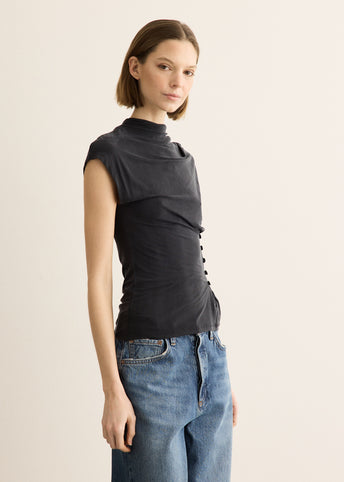 Kylie Button Top
