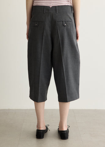 Carrot Short with Two Pleat Shorts