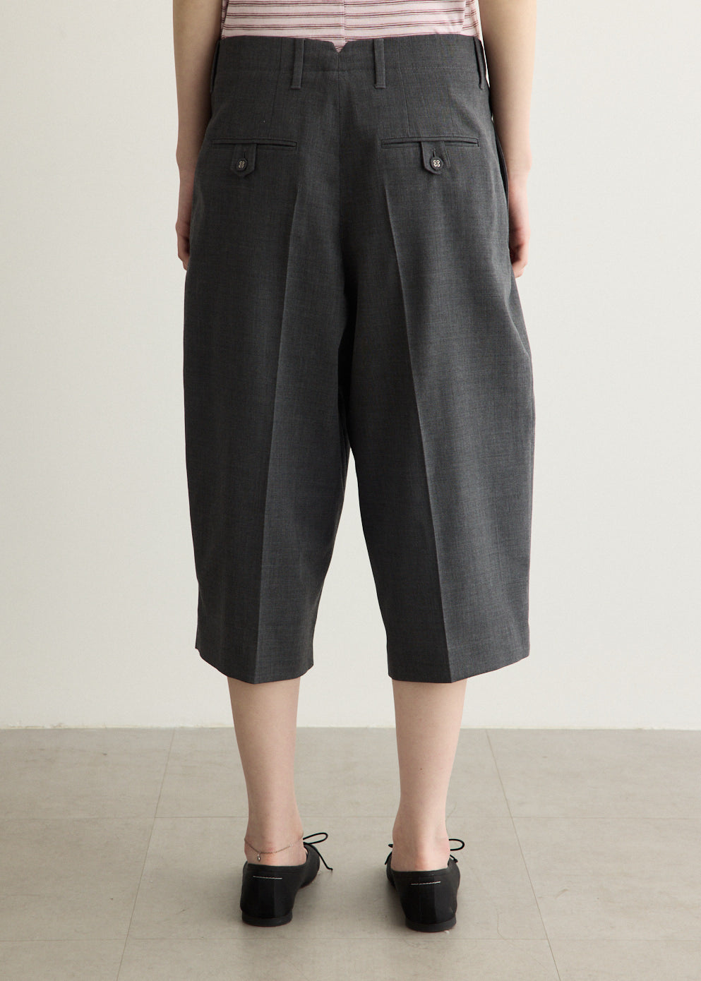 Carrot Short with Two Pleat Shorts