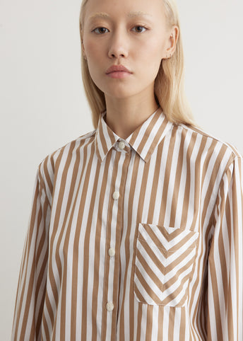 Maxine Button Down Striped Shirt