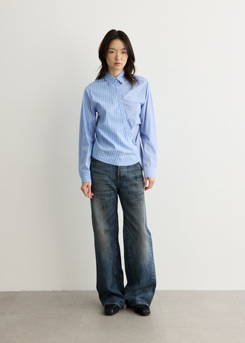 Breeze Striped Twist-Tuck Shirt