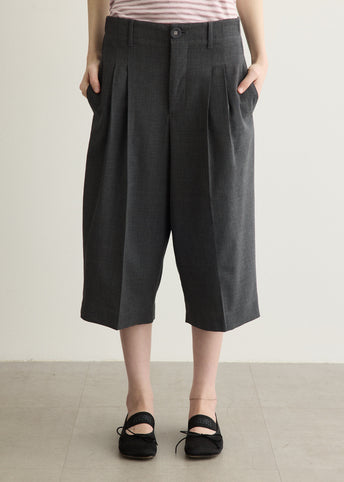 Carrot Short with Two Pleat Shorts