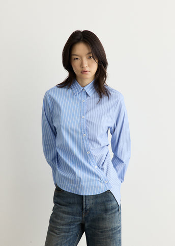 Breeze Striped Twist-Tuck Shirt