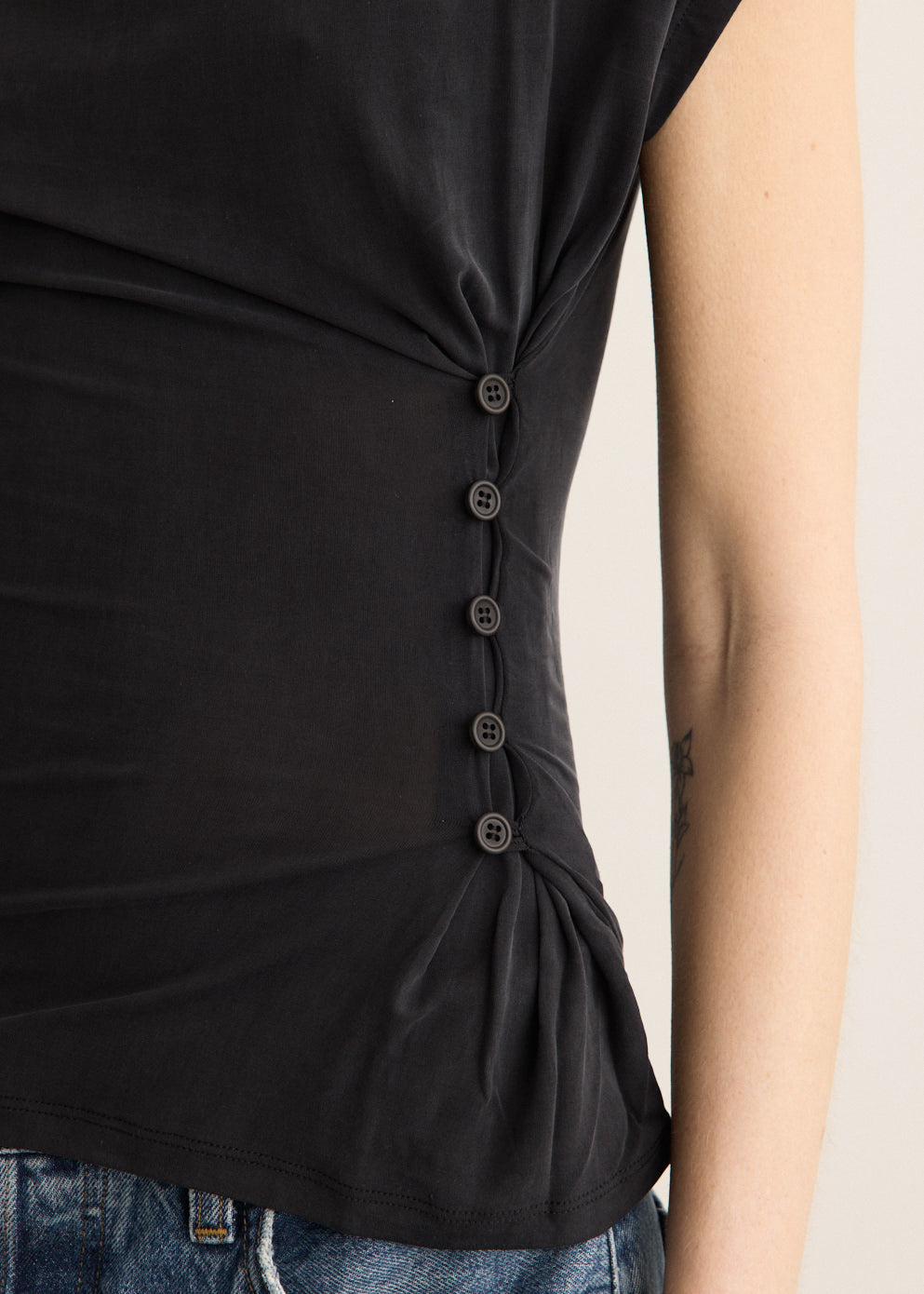 Kylie Button Top