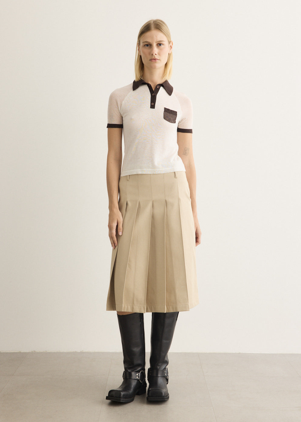 Kout Sheer Polo Knit