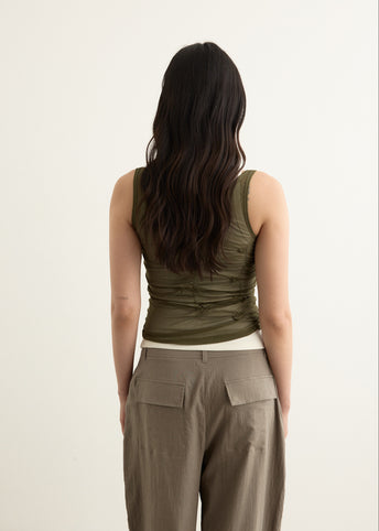 Horizon Double Layer Ruched Tank