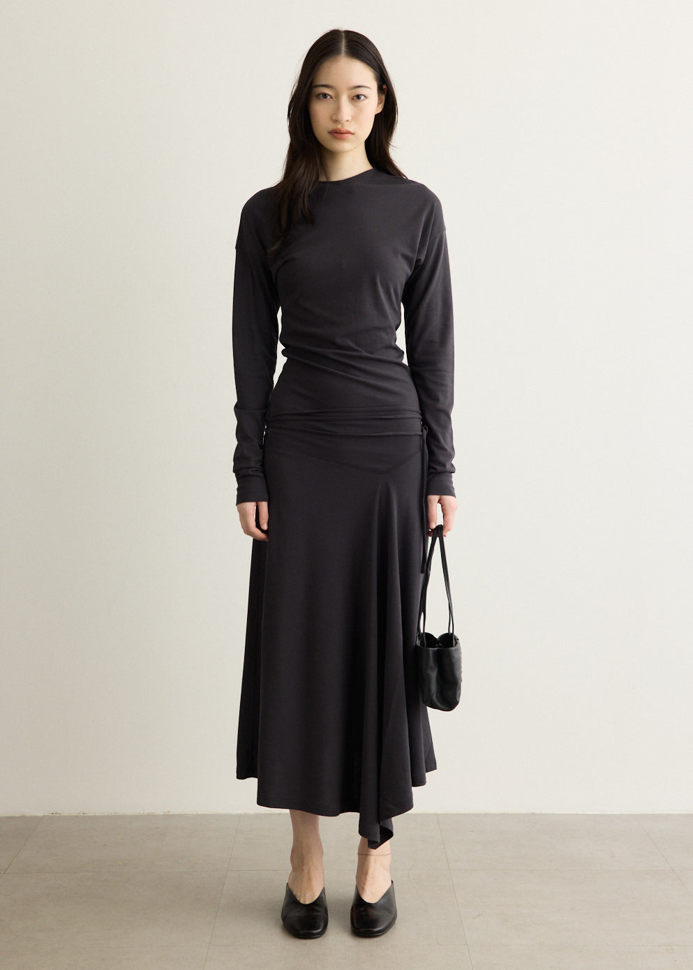 Long Sleeve Fluid Dress