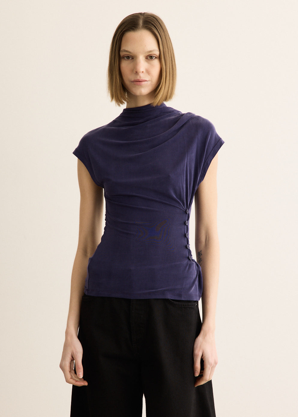 Kylie Button Top