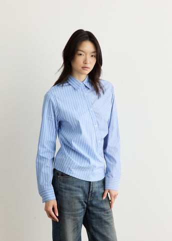 Breeze Striped Twist-Tuck Shirt
