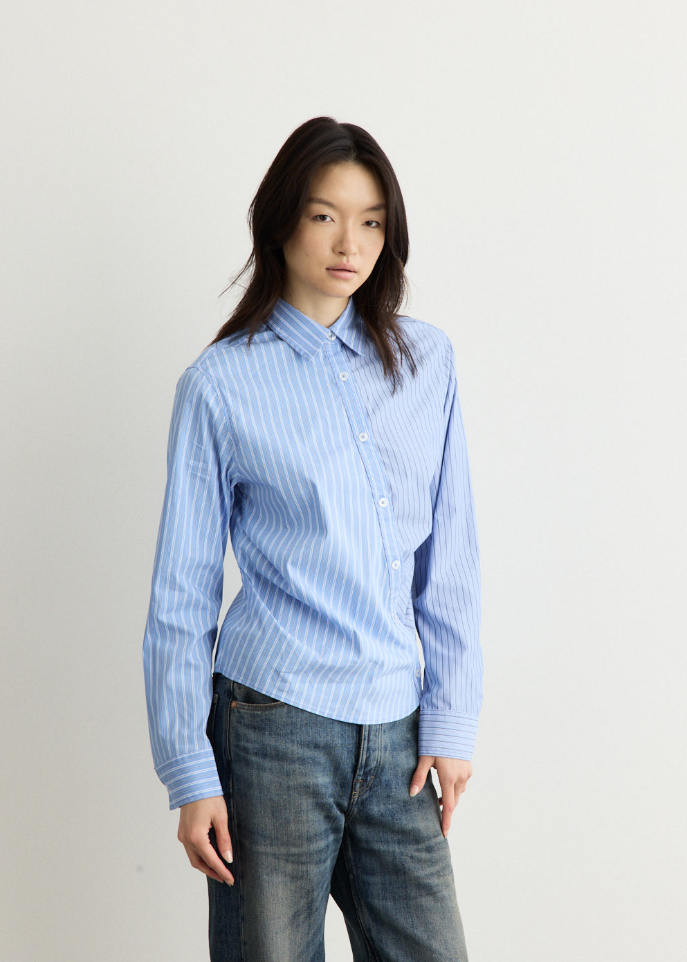 Breeze Striped Twist-Tuck Shirt