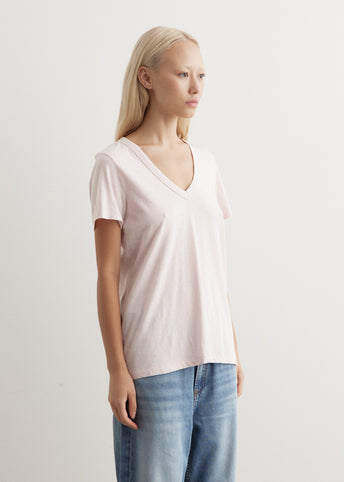 Slub V-Neck T-Shirt