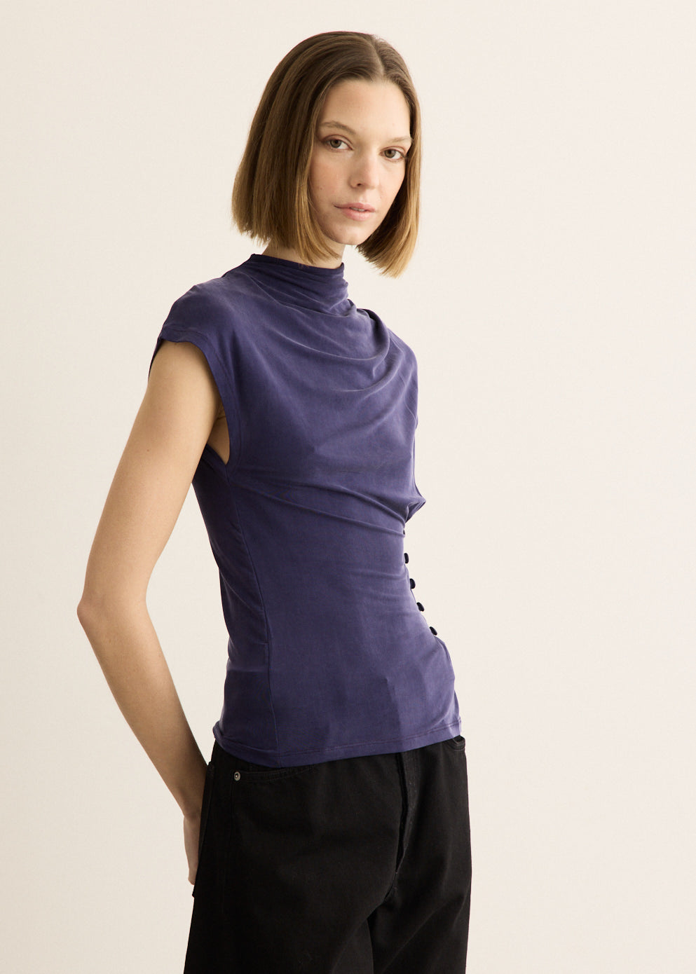 Kylie Button Top
