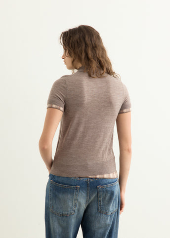 Kalissa Layered Wool Knit Polo