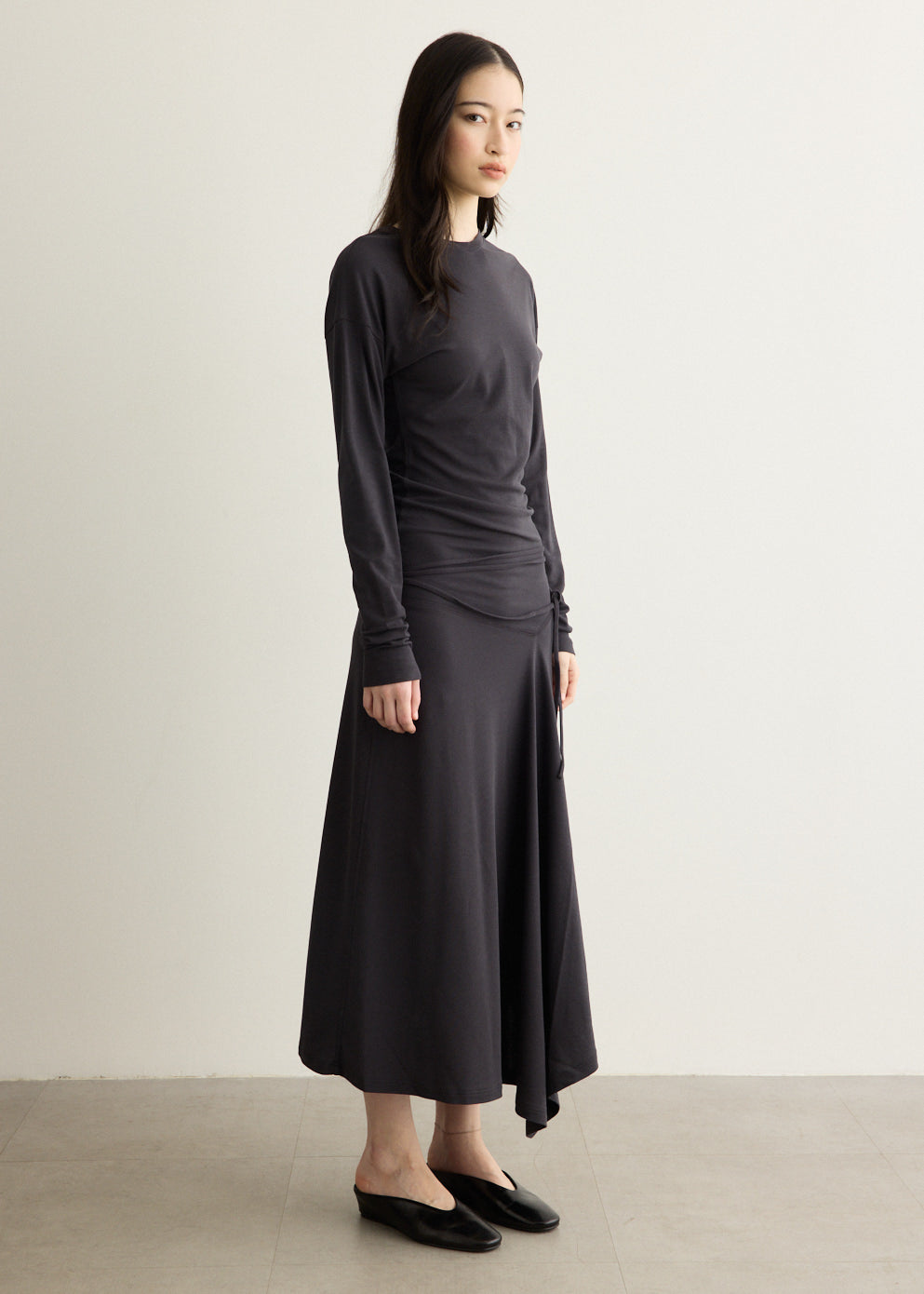 Long Sleeve Fluid Dress
