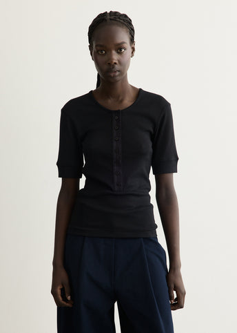 Short Sleeve Henley