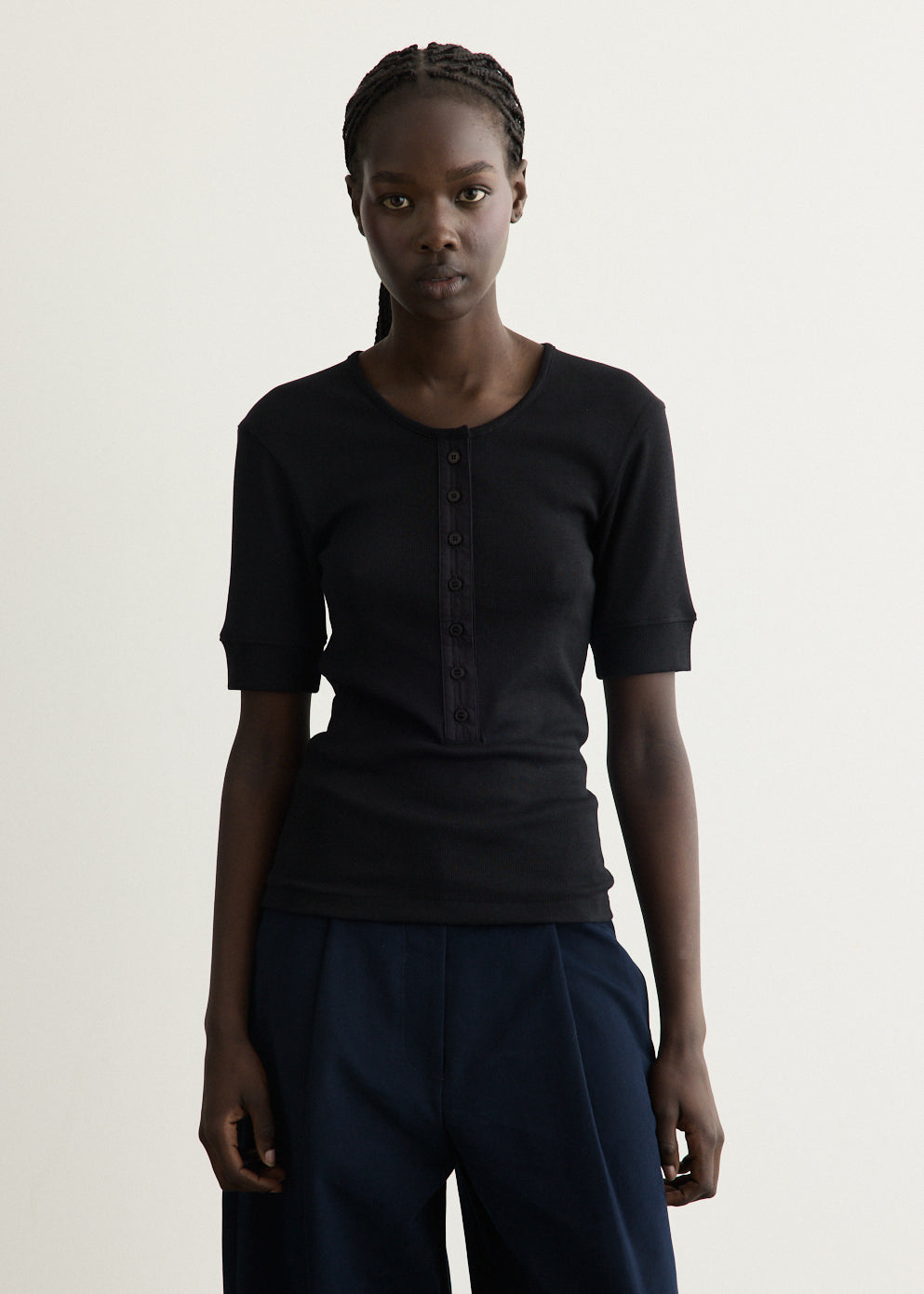 Short Sleeve Henley