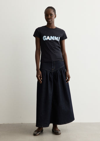 Basic Cotton Jersey GANNI Baby Fit T-Shirt