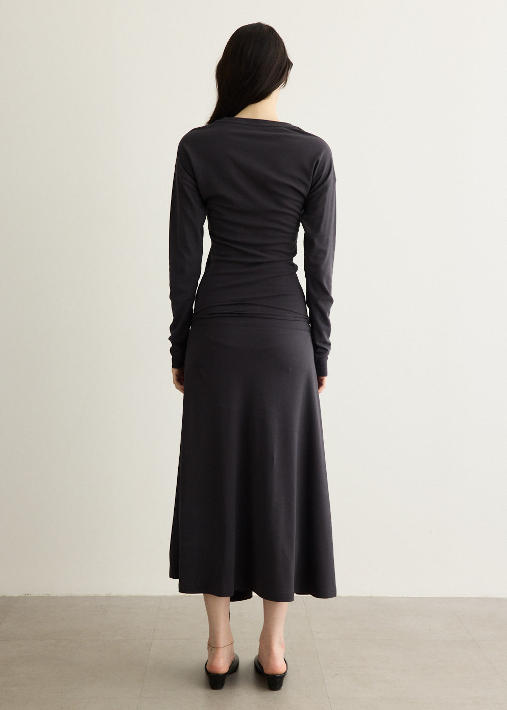 Long Sleeve Fluid Dress