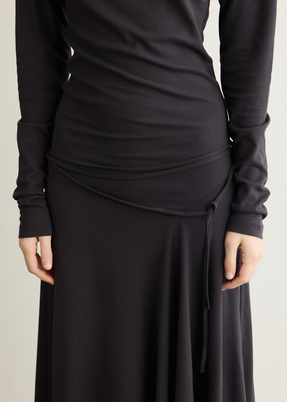 Long Sleeve Fluid Dress