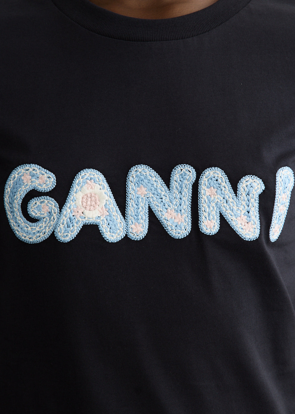 Basic Cotton Jersey GANNI Baby Fit T-Shirt