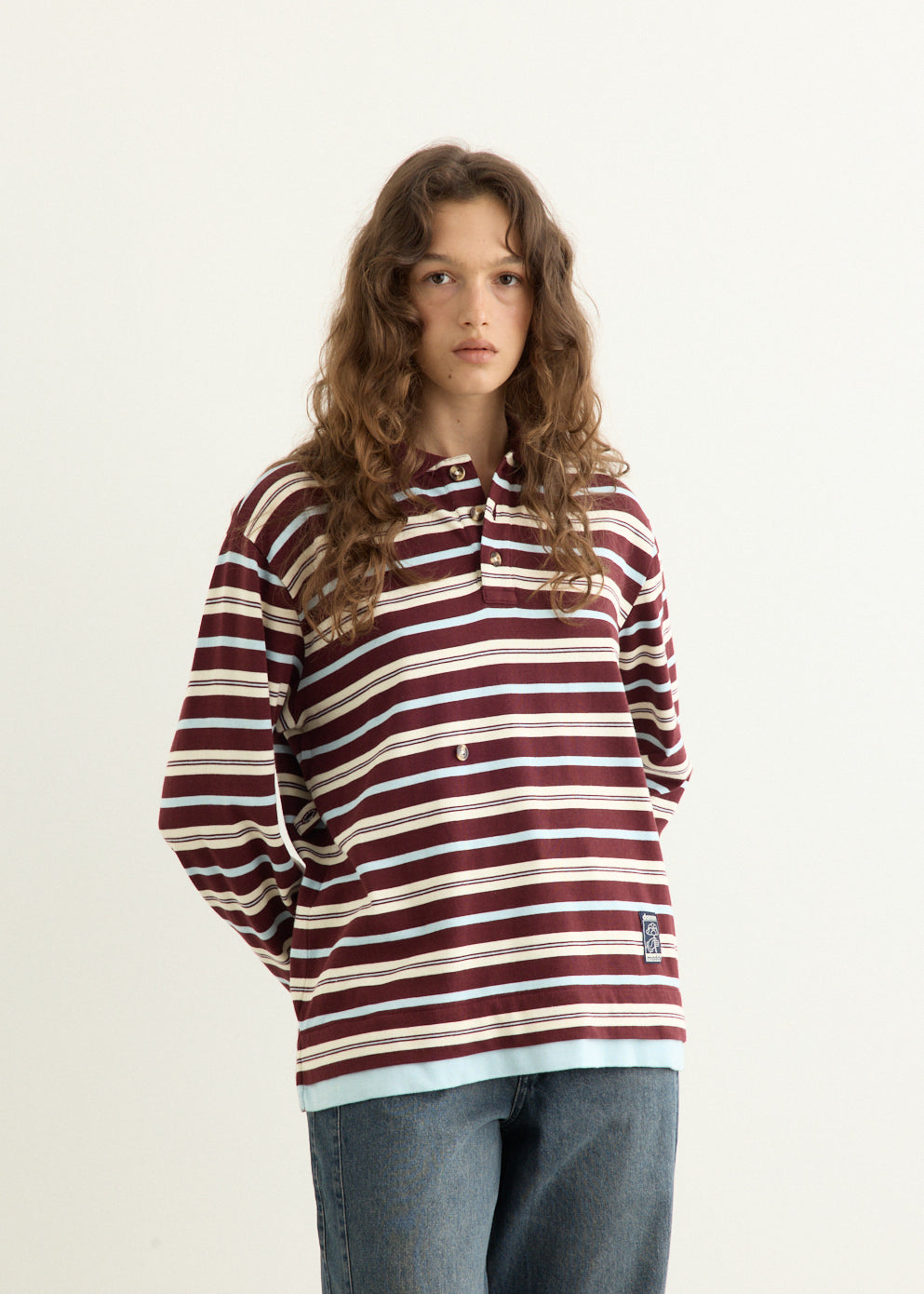 Noah Cinch Layered Rugby Polo