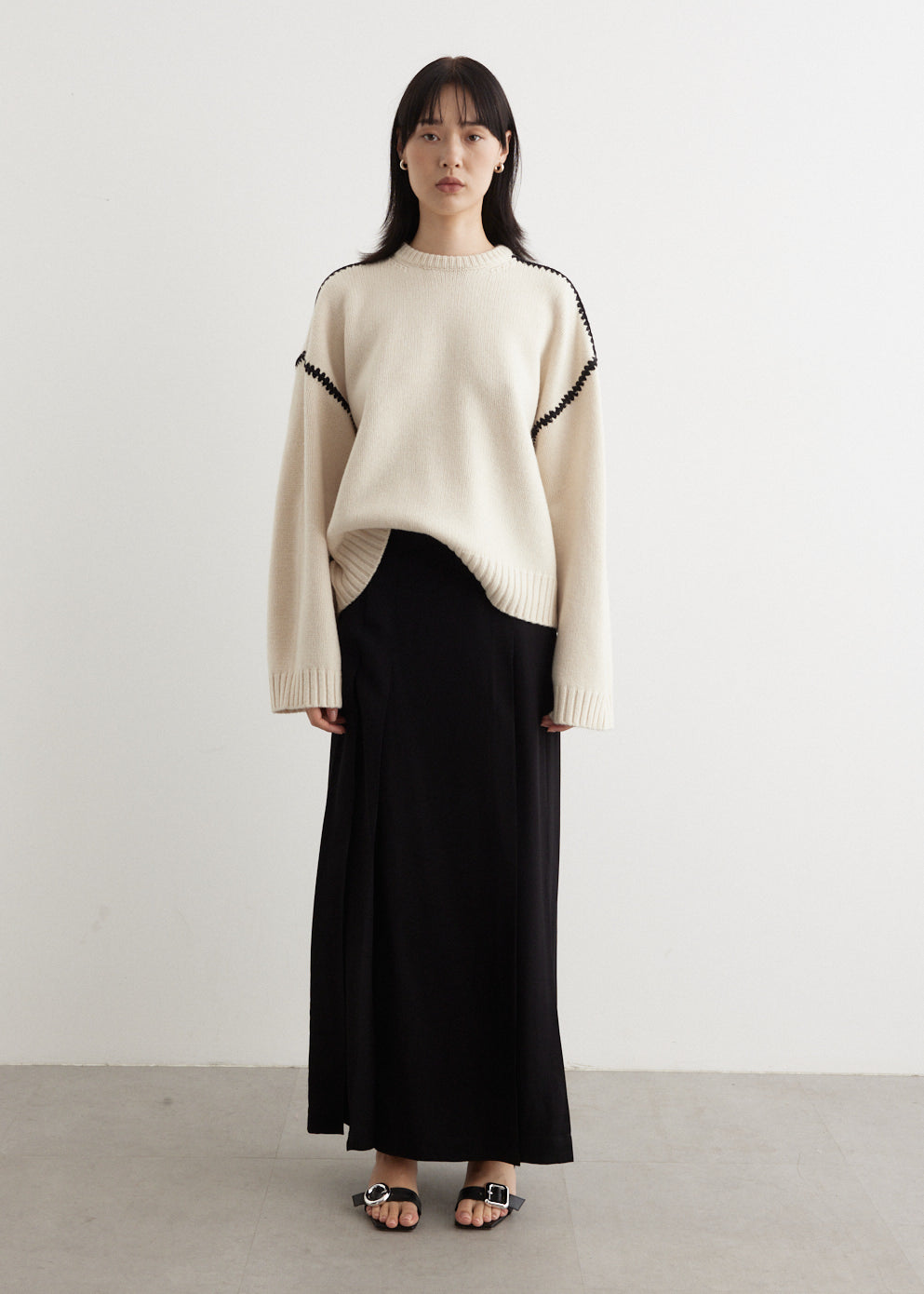 Embroidered Wool Cashmere Knit