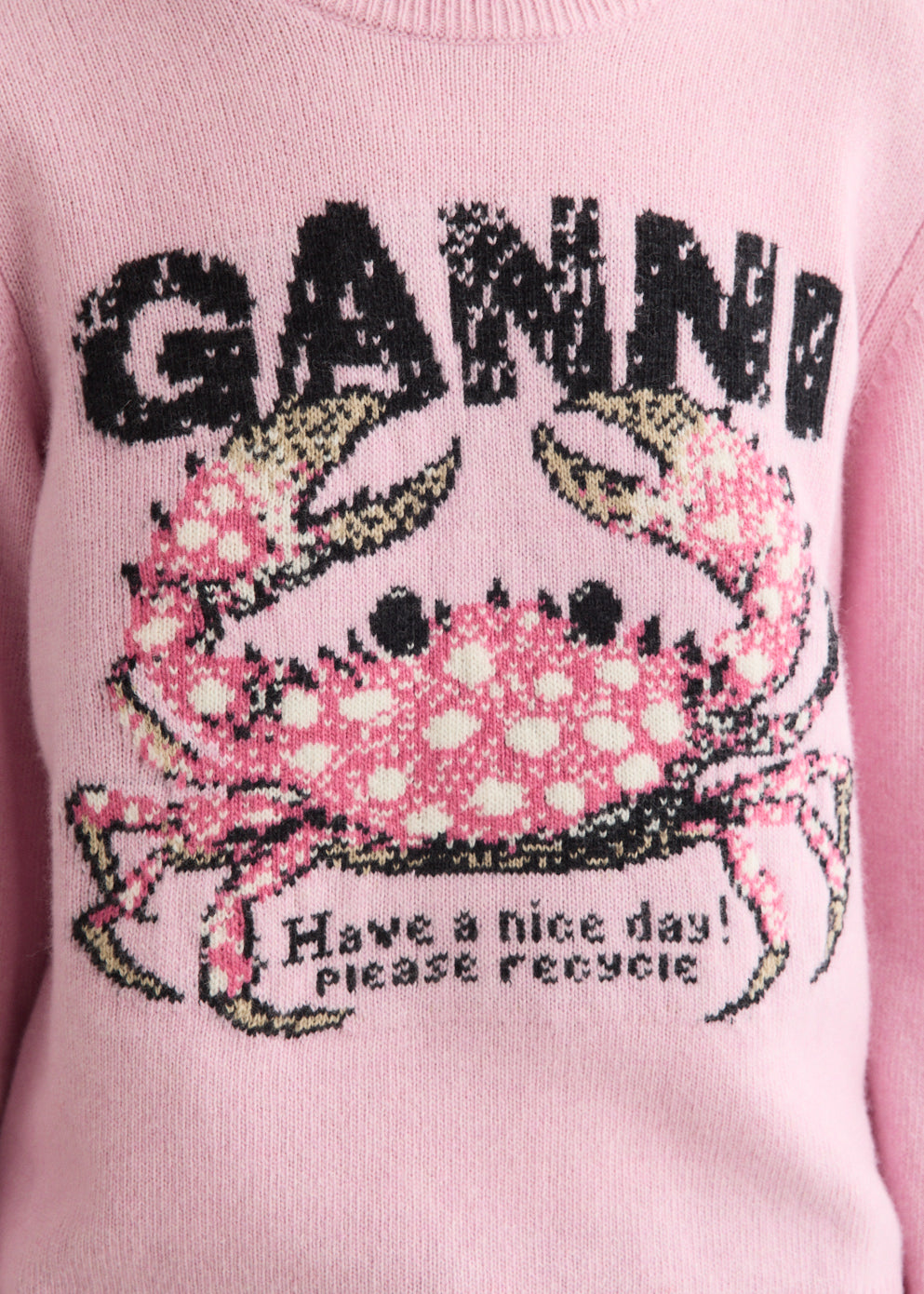 Graphic Wool Sweater Crab