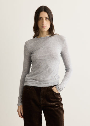 Long Sleeve Wool Jersey T-Shirt