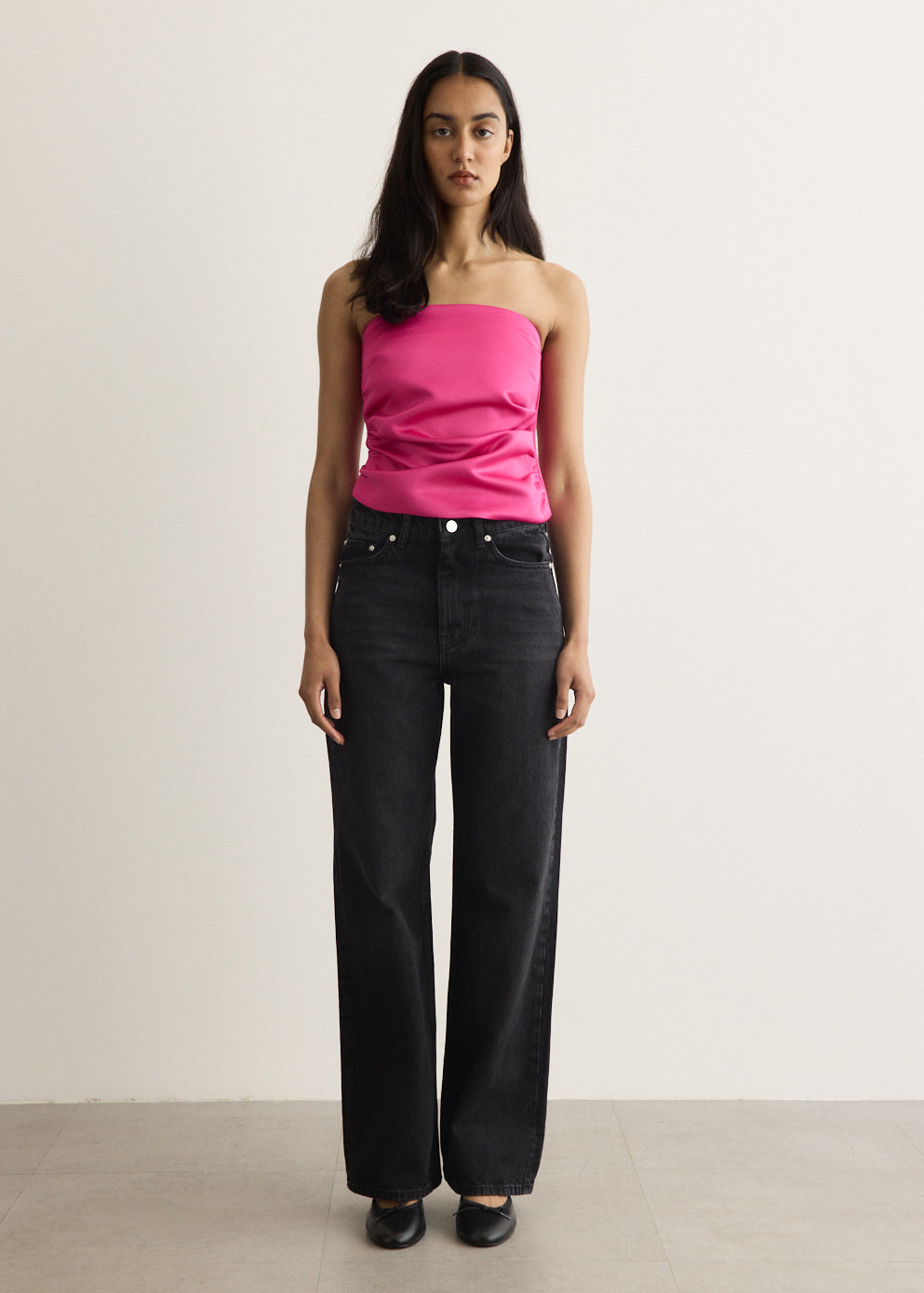 Duchesse Satin Bandeau Top