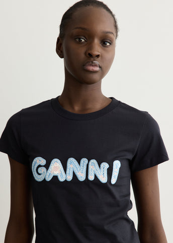 Basic Cotton Jersey GANNI Baby Fit T-Shirt