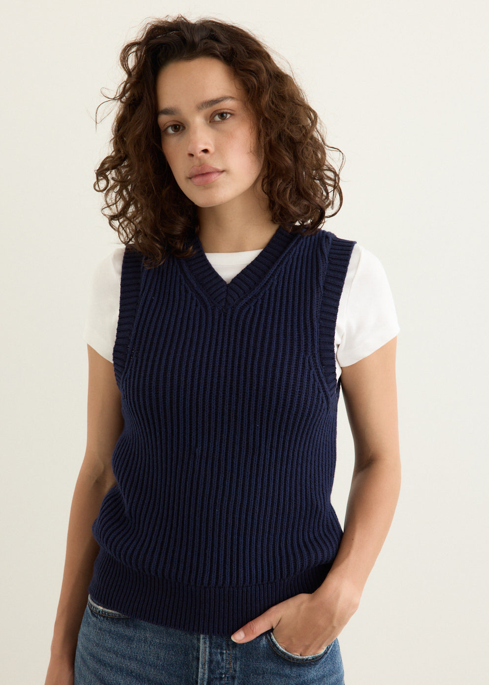College Rib Vest