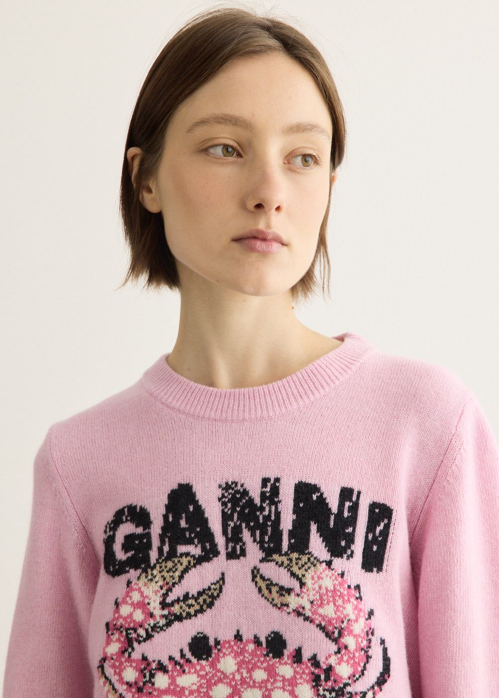 Graphic Wool Sweater Crab