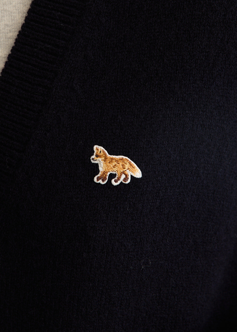 Baby Fox Lambswool Boxy Cardigan