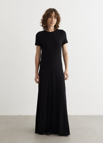 fluid jersey dress Fluid jersey dress with heart detail