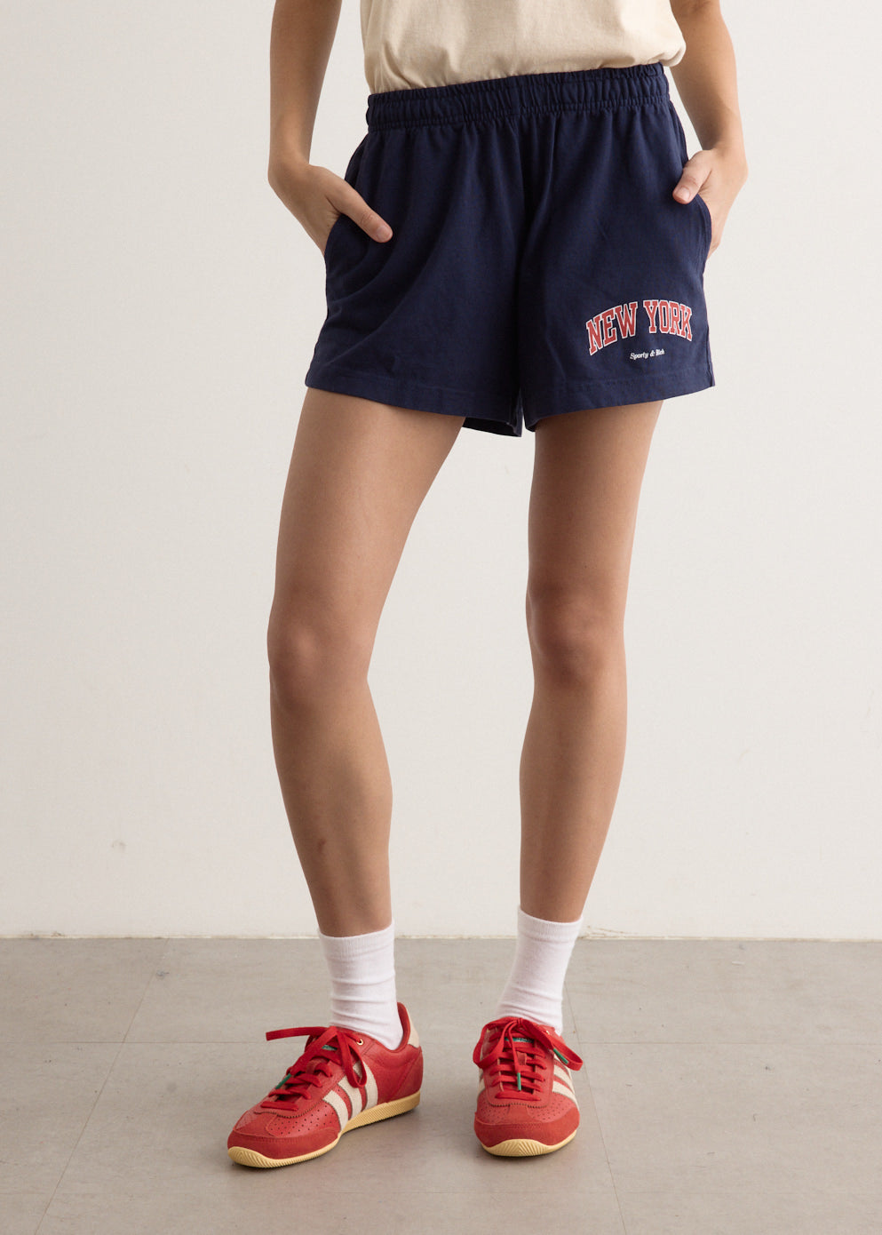 Sporty and Rich - New York Ivy Disco Shorts - Shorts,Specials : American Fashion Style Bags On Sale Sporty and Rich - New York Ivy Disco Shorts - Shorts,Specials : American Fashion Style Bags On Sale