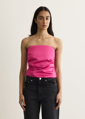 Duchesse Satin Bandeau Top