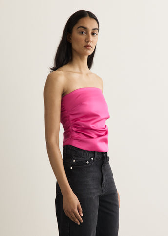 Duchesse Satin Bandeau Top