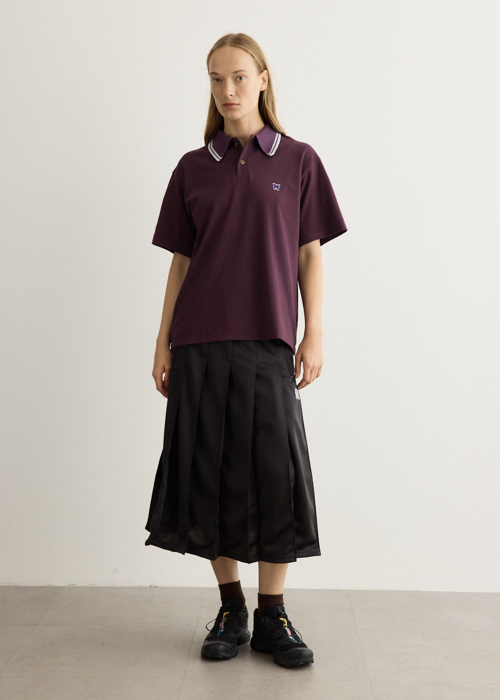 Pleated Track Skirt