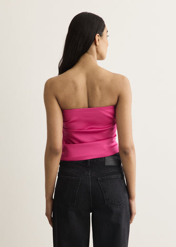 Duchesse Satin Bandeau Top
