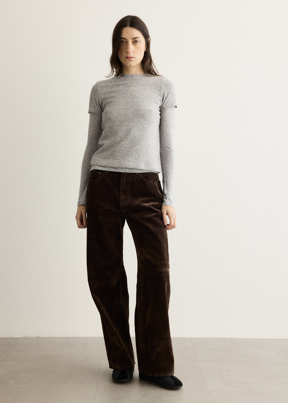 Long Sleeve Wool Jersey T-Shirt